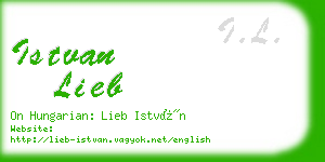 istvan lieb business card